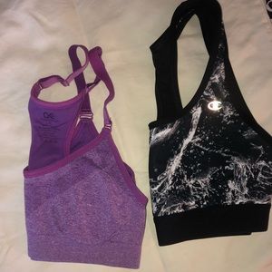 💜Bundle of 2 cute workout bras🖤